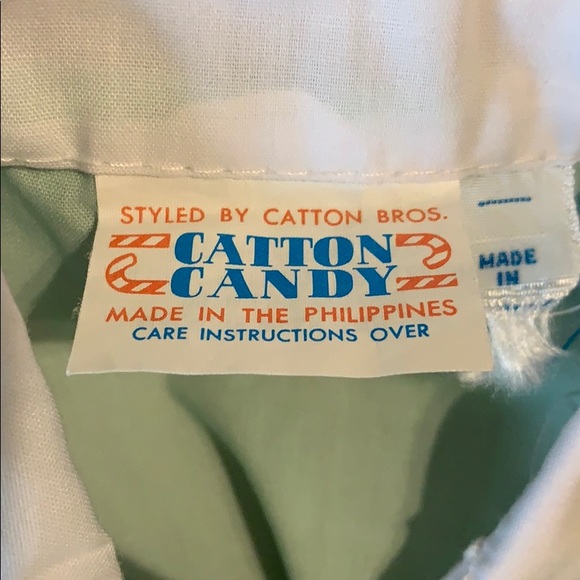 Catton Candy Mint Green Teddy Bear Vintage 2 Pc - Picture 4 of 7